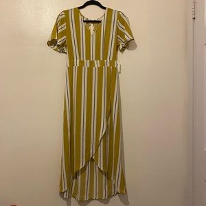 Mustard Stripped Dress